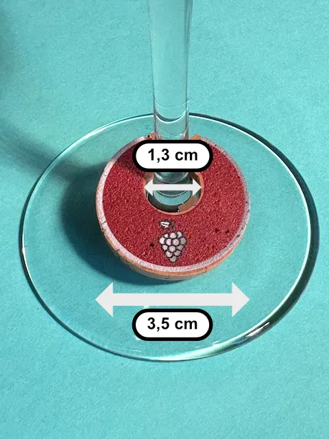 Marque Verre Grappe Taille